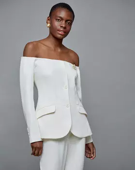 Жакет с открытыми плечами