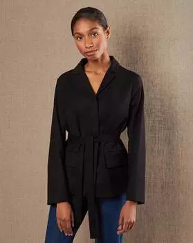 Жакет с поясом XS