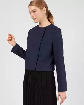 Жакет укороченный из трикотажа XS