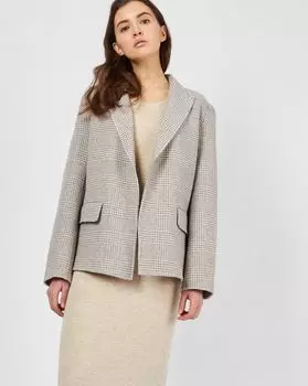 Жакет укороченный в клетку M