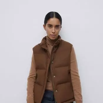 Жилет пуховый из шерсти и кашемира 12 STOREEZ