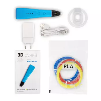 3D-ручка Робокрафтика (синяя) (RBC-3D-02)