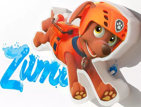 3D Светильник: Paw Patrol: Zuma Mini