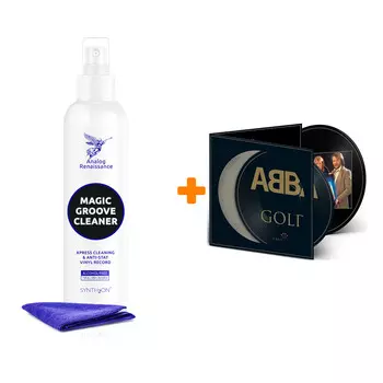 ABBA Gold Greatest Hits Picture Vinyl 2LP + Спрей для очистки LP с микрофиброй 250мл Набор