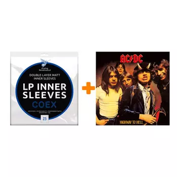 AC/DC Highway To Hell LP + Конверты внутренние COEX для грампластинок 12" 25шт Набор