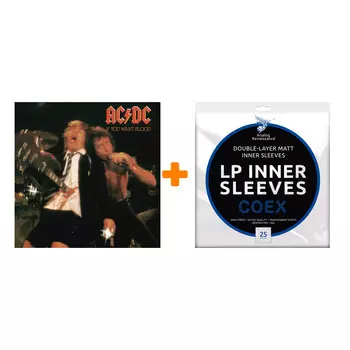 AC/DC If You Want Blood You've Got It 180 GRAMM Ltd LP + Конверты внутренние COEX для грампластинок 12" 25шт Набор
