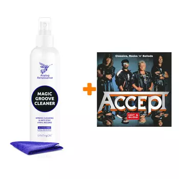 ACCEPT Classics, Rocks `n` Ballads Hot & Slow 2LP + Спрей для очистки LP с микрофиброй 250мл Набор