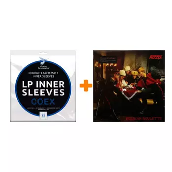 ACCEPT Russian Roulette LP + Конверты внутренние COEX для грампластинок 12" 25шт Набор