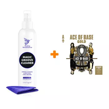 ACE OF BASE Gold Coloured Gold Vinyl LP + Спрей для очистки LP с микрофиброй 250мл Набор