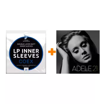 ADELE 21 LP + Конверты внутренние COEX для грампластинок 12" 25шт Набор