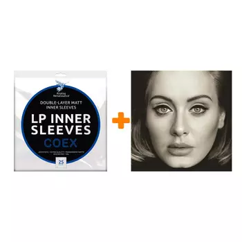 ADELE 25 LP + Конверты внутренние COEX для грампластинок 12" 25шт Набор