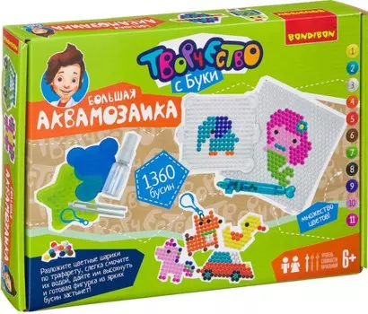 Аквамозаика большая – Творчество с Буки (1360 деталей)