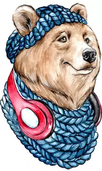 Алмазная мозаика Мишка