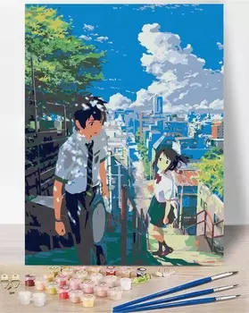 Аниме картина по номерам: Твоё Имя