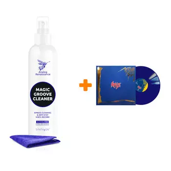 АРИЯ Легенды русского рока Coloured Blue Vinyl 2LP + Спрей для очистки LP с микрофиброй 250мл Набор