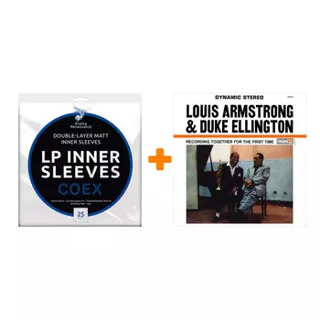 ARMSTRONG LOUIS & DUKE ELLINGTON Recording Together For The First Time LP + Конверты внутренние COEX для грампластинок 12" 25шт Набор