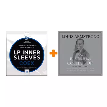 ARMSTRONG LOUIS The Platinum Collection 3LP + Конверты внутренние COEX для грампластинок 12" 25шт Набор