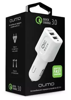 Автомобильное зарядное устройство Qumo Auto Energy Quick Charge 3.0