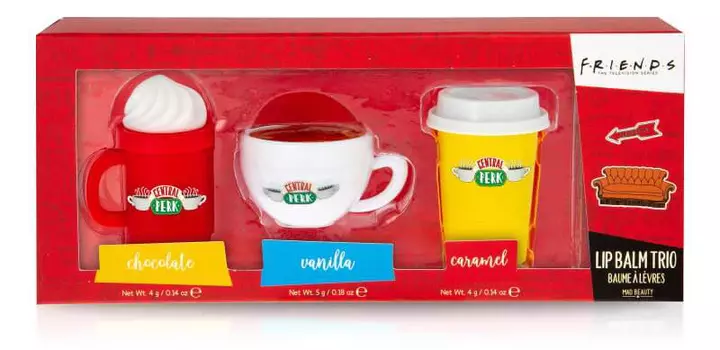 Бальзам для губ Friends: Chocolate &amp; Vanilla &amp; Caramel 3-Pack