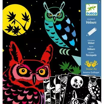 Бархатная раскраска Лес