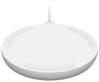 Беспроводное зарядное устройство Belkin 10Вт, с адаптером (белый) (WIA001vfWH)