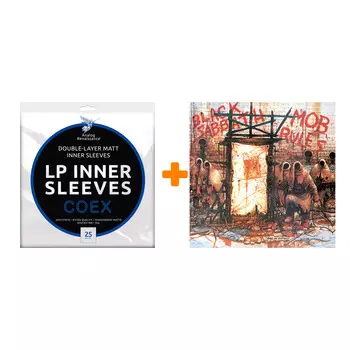 BLACK SABBATH Mob Rules 2LP + Конверты внутренние COEX для грампластинок 12" 25шт Набор