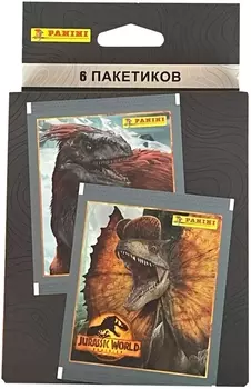 Блистер с наклейками Jurassic World 3 / Мир Юрского периода 3 (6 наборов)