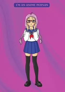 Блокнот I`m An Anime Person В точку А4