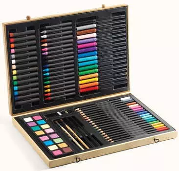 Большой набор для рисования: 80 предметов