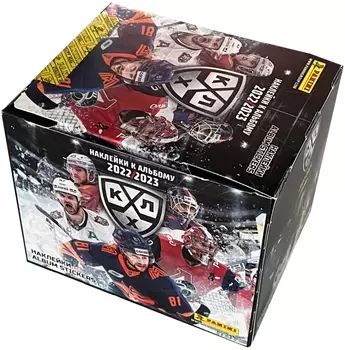 Бокс с наклейками Хоккей КХЛ сезон 15 – 2022-2023 (50 наборов)