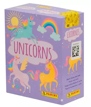 Бокс с наклейками Panini: Unicorns / Единороги (24 набора)