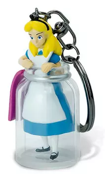 Брелок Alice in Wonderland: Alice in The Bottle 3D