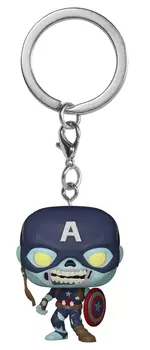 Брелок Funko POP Marvel: What If – Zombie Captain America