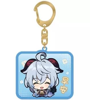 Брелок Genshin Impact: Chibi Expressions – Ganyu (акриловый)