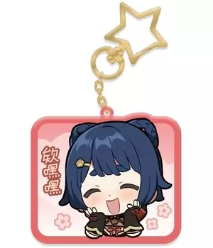 Брелок Genshin Impact: Chibi Expressions – Xiangling (акриловый)