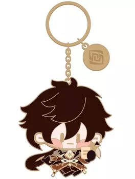 Брелок Genshin Impact: Chibi – Zhongli (металлический)