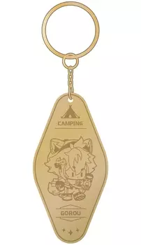Брелок Genshin Impact: Go Camping! Series – Gorou (металлический)