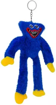 Брелок Huggy Wuggy плюш синий (17 см)