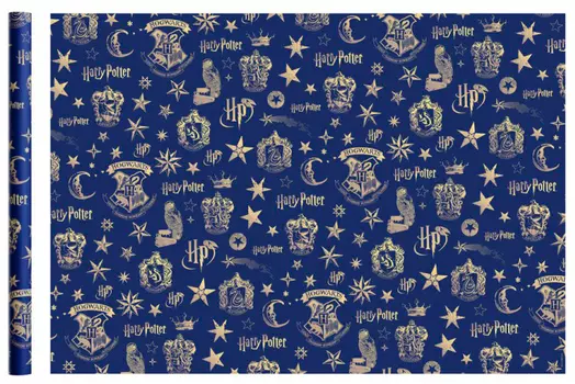 Бумага упаковочная Harry Potter (синяя) 700x1000 мм (2 шт.)