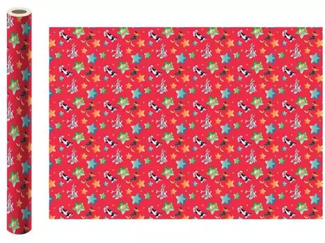 Бумага упаковочная Looney Tunes (красная) (700 x 1000 мм / 2шт)