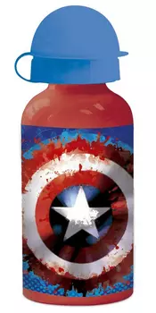 Бутылка Капитан Америка: Лого Металлическая (400 мл)