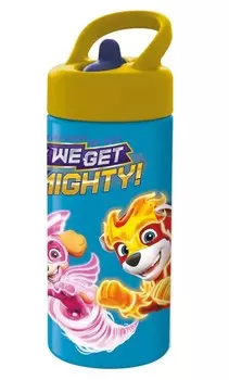 Бутылка Щенячий патруль: Могучие щенки (спортивная, пластиковая) (410 мл)