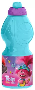 Бутылка Тролли 2: Мировое турне (пластиковая фигурная) (400 мл.)