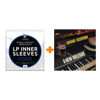 CELENTANO ADRIANO A New Orleans LP + Конверты внутренние COEX для грампластинок 12" 25шт Набор