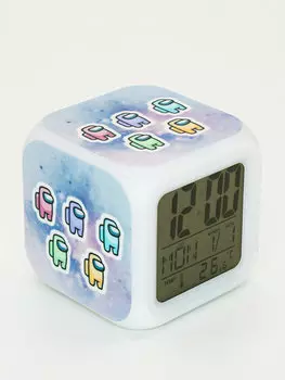 Часы-будильник Among Us с подсветкой