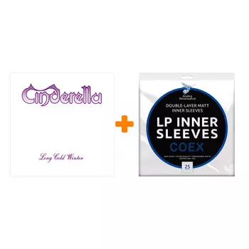 CINDERELLA Long Cold Winter LP + Конверты внутренние COEX для грампластинок 12" 25шт Набор