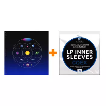 COLDPLAY Music Of The Spheres Splatter Vinyl LP + Конверты внутренние COEX для грампластинок 12" 25шт Набор