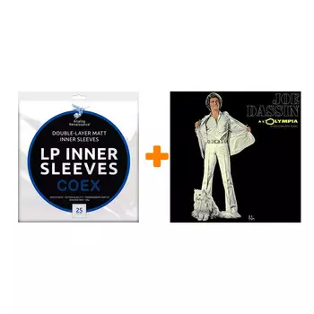 DASSIN JOE A l`Olympia 2LP + Конверты внутренние COEX для грампластинок 12" 25шт Набор