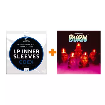 DEEP PURPLE Burn LP + Конверты внутренние COEX для грампластинок 12" 25шт Набор