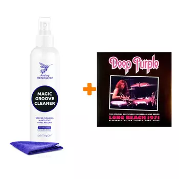 DEEP PURPLE Long Beach 1971 2LP + Спрей для очистки LP с микрофиброй 250мл Набор